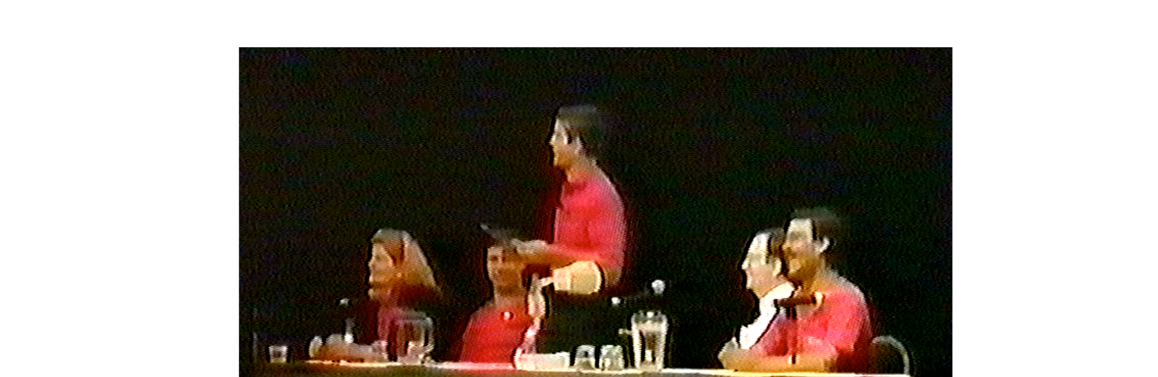 Mack tells the story of Gallery Furniture for the first time at a Deming seminar on 12 July 1991, Washington DC. Also participating were three of his colleagues: (left to right) Mary Dunstan (Personnel Director), Don Ledford (Sales) and Mark Gervisch (Sales and Training). The session was chaired by Ed Baker (behind Mark) who was Bill Scherkenbach’s successor at the Ford Motor Company after Bill had moved on to assist General Motors.